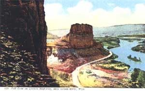 [Postcard near Green River, Wyoming]