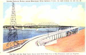 [Postcard of "North" Bridge between Illinois and Iowa