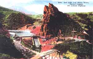 [Postcard of Parley's Canyon near Salt Lake City, Utah]