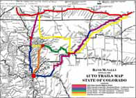 [Map of the Lincoln Highway's Colorado Loop]